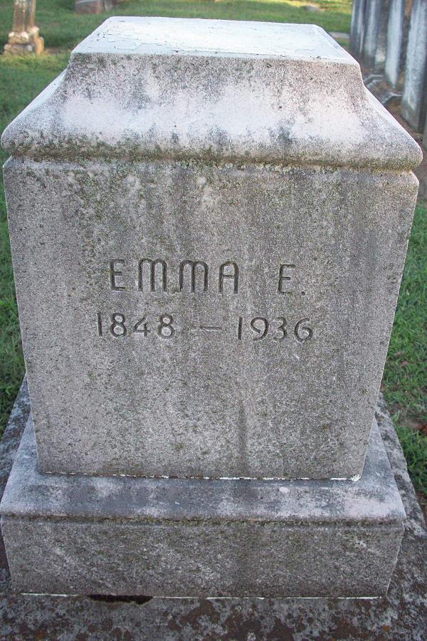 Emma Emilia Smithwick - gravestone