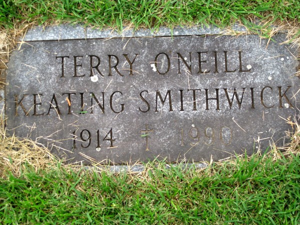 Terry (O'Neill) Keating - footstone
